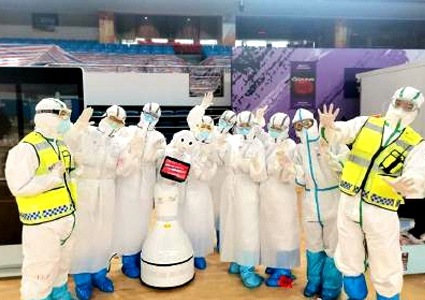 機器人+觸控一體機，助力醫療“零接觸”場景應用！